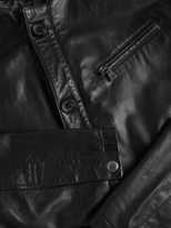 Thumbnail for your product : John Varvatos Solid Leather Racer Jacket