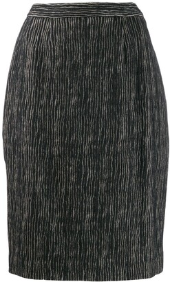 Balmain Pre-Owned 1980's Striped Skirt