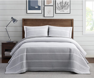 Brooklyn Loom Niari Yarn Dye Stripe Quilt Set