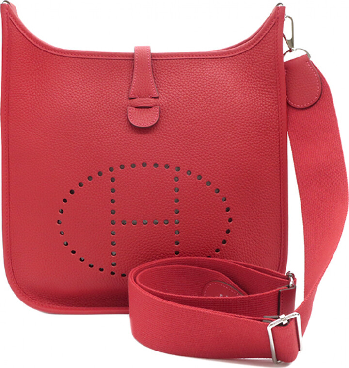 Hermes Evelyne leather crossbody bag - ShopStyle