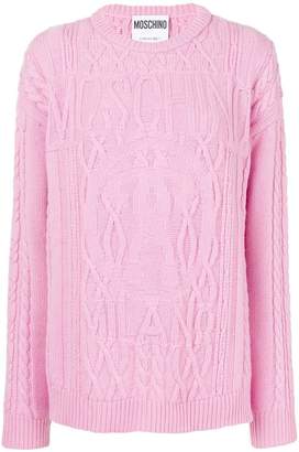 Moschino patterned loose sweater