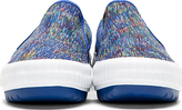 Thumbnail for your product : Kenzo Blue Line Drawings Hevyn Slip-On Shoes