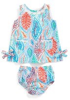 Thumbnail for your product : Lilly Pulitzer 'Baby Lilly' Cotton Shift Dress & Bloomers (Baby Girls)