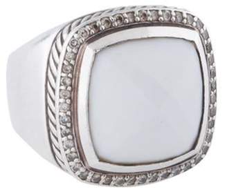 David Yurman White Agate & Diamond Albion Ring silver White Agate & Diamond Albion Ring