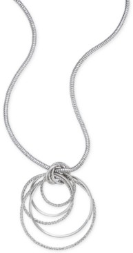 Thalia Sodi Silver-Tone Multi-Ring Pendant Necklace, Created for Macy's