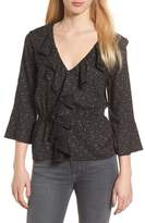 Thumbnail for your product : Hinge Print Cascade Ruffle Top