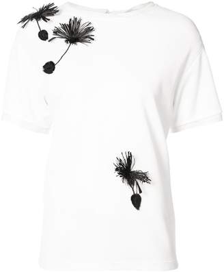 Carolina Herrera Floral embroidered T-shirt