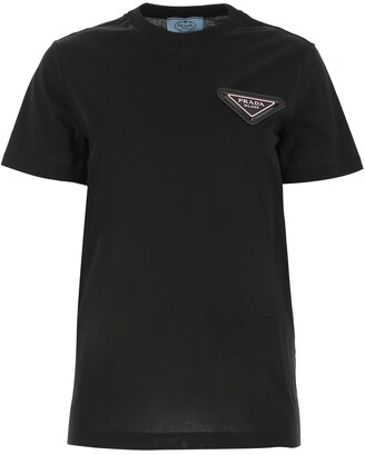 Prada Triangle Logo T-Shirt - ShopStyle