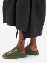 Thumbnail for your product : Alexander McQueen Hybrid Rubber Sandals - Khaki