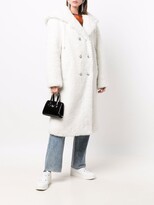 Thumbnail for your product : Philipp Plein Double-Breasted Faux-Shearling Coat