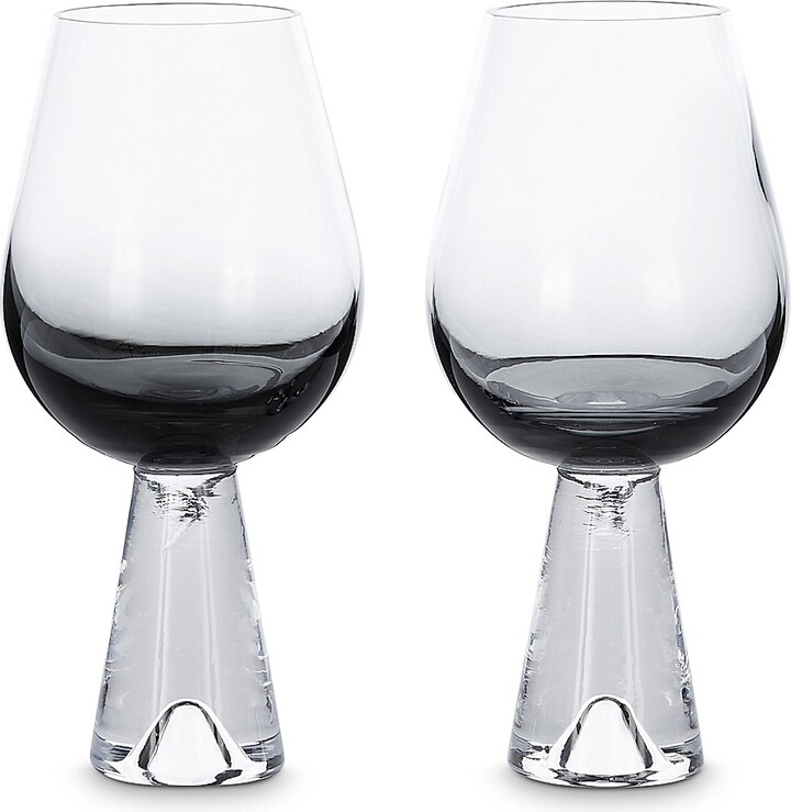 Tom Dixon Tank Set Of Two Wine Glasses - Black