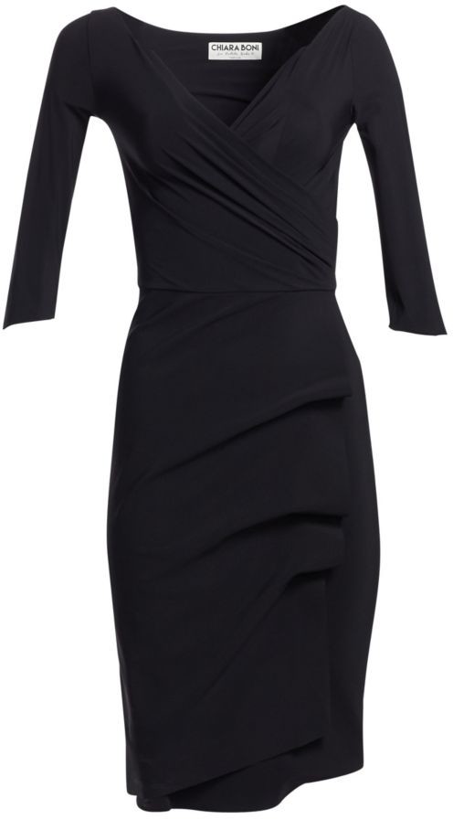 black sheath dress