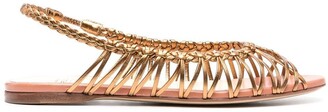 Francesco Russo Cut Out-Detail Leather Sandals