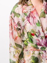 Thumbnail for your product : Dolce & Gabbana Oversized Floral Print Belted Coat