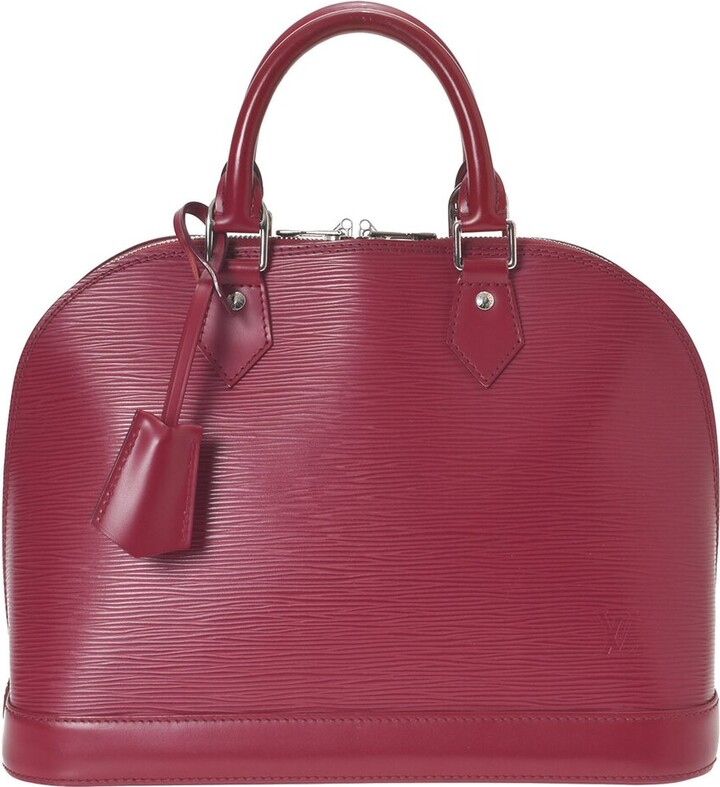Louis Vuitton Alma leather satchel - ShopStyle