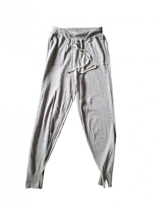 LOVE Stories Grey Cotton Trousers for Women