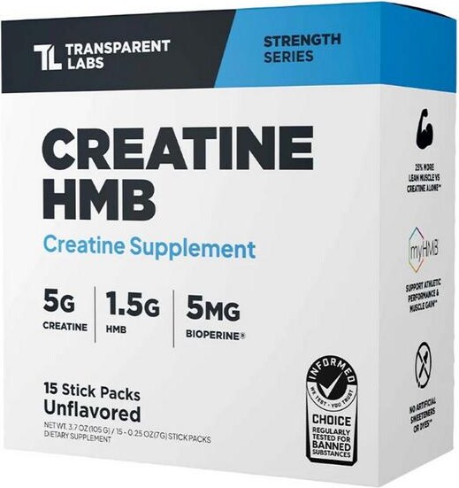 Transparent Labs Creatine HMB Single Serving - 15 Pack
