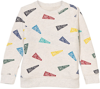 Tommy Hilfiger Grey Flag Branded Sweatshirt