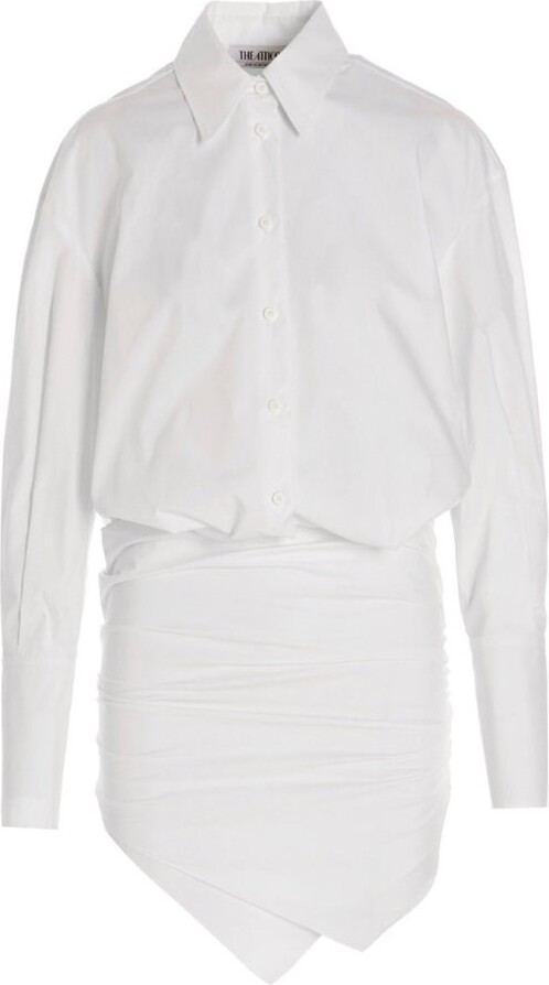 The Attico Long-Sleeved Mini Shirt Dress