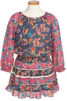 Thumbnail for your product : Mimi & Maggie 'Flowers & Dots' Dress (Toddler Girls & Little Girls)