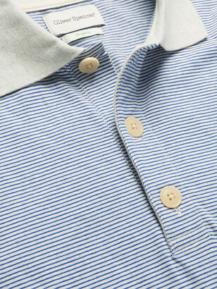 Oliver Spencer Tabley Striped Organic Cotton Polo Shirt