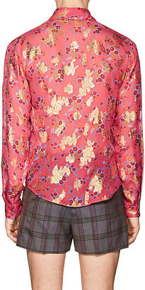 Gucci Men's Floral Silk-Blend Shirt