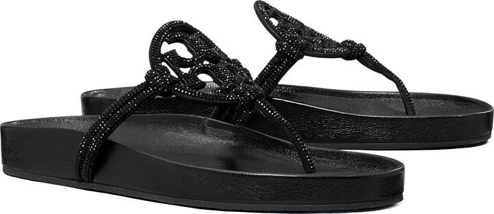 Tory Burch Miller Cloud Knotted Pavé Sandal