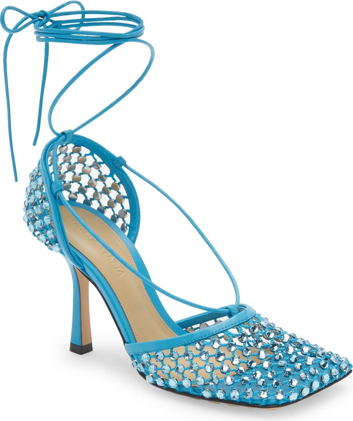 Bottega Crystal Ankle Wrap Pump ShopStyle
