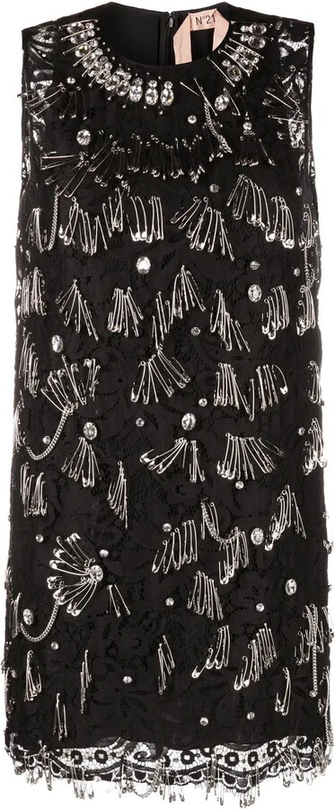 No.21 Safety-Pin Sleeveless Dress