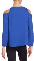 Thumbnail for your product : Collective Concepts Georgette Cold Shoulder Top