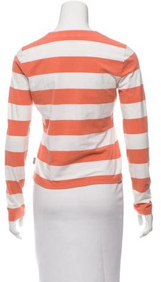 Burberry Striped Long Sleeve Top