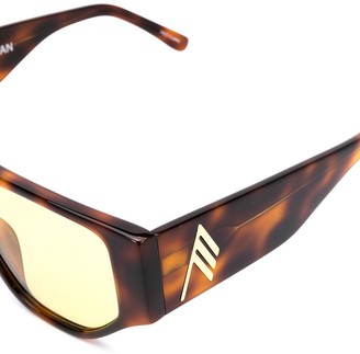 Linda Farrow Geometric Frame Sunglasses