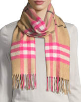 Thumbnail for your product : Burberry Giant Check Cashmere Scarf