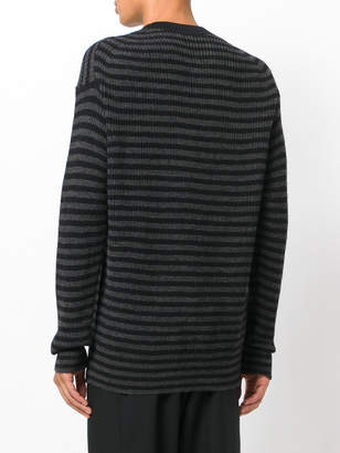 McQ stripped knitted jumper