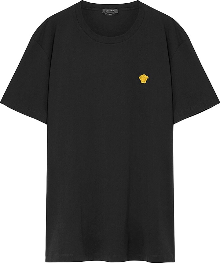 Versace Men's Medusa Pop Embroidered T-Shirt - Optical White - Size XXL