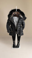 Thumbnail for your product : Burberry Fur Trim Puffer Jacket