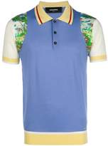 Thumbnail for your product : DSQUARED2 colourblock printed polo shirt