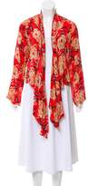 Thumbnail for your product : Winter Kate Printed Silk Cardigan