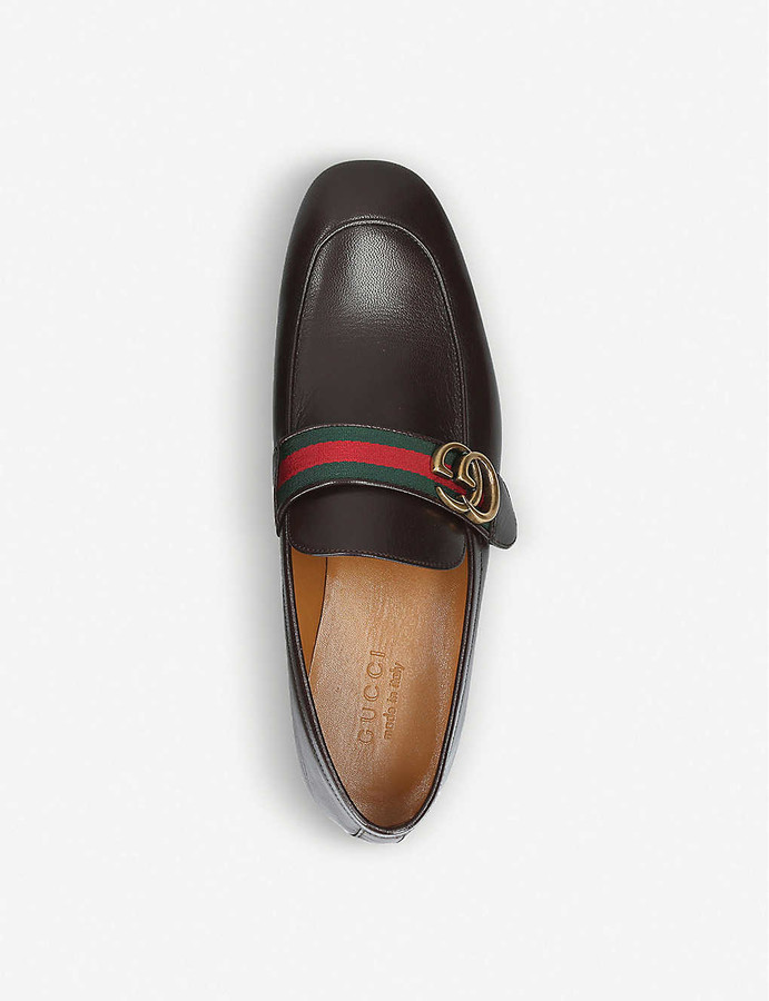 gucci donnie gg leather loafers