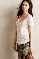 Thumbnail for your product : Anthropologie Meadow Rue Embroidered Mesh Tee
