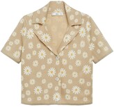 Thumbnail for your product : MANGO Daisy Print Cardigan - Light Brown