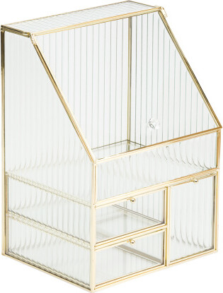 Glass Tower Beauty Organizer
