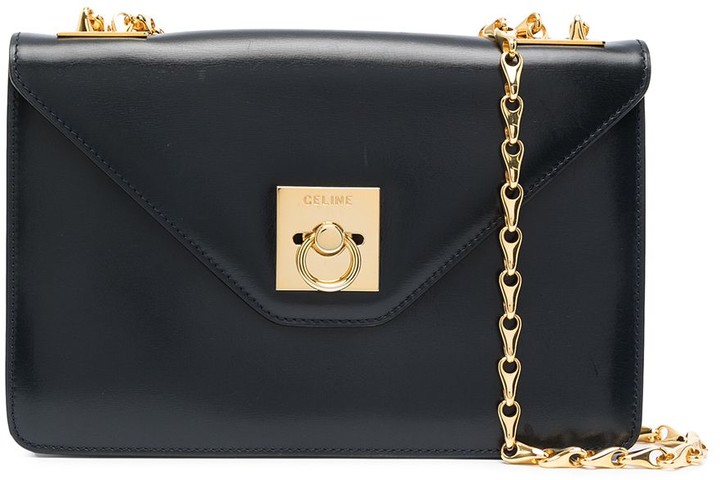 Céline Pre-Owned 1990s Door Knocker Detail Shoulder Bag ShopStyle - Main Image