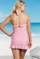 Thumbnail for your product : Jessica Simpson Plus Size Rose Seersucker Ruffle Swimdress
