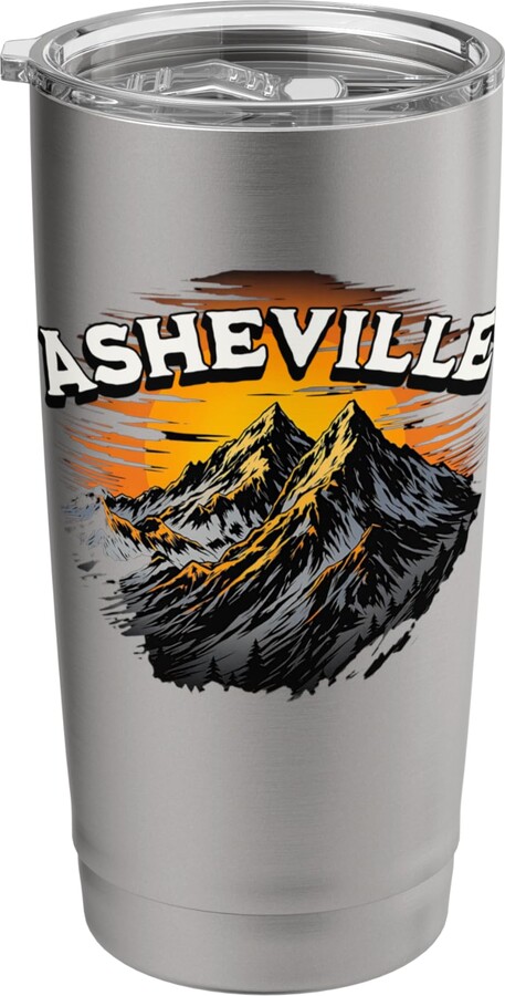 Asheville North Carolina USA Outdoor Vintage Asheville Stainless Steel Insulated Tumbler