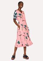 Thumbnail for your product : Paul Smith Women's Pink 'Pacific Floral' V-Neck Dress
