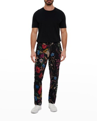 Robert Graham Men's Tremont Floral-Print Joggers - ShopStyle Pants