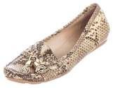 Thumbnail for your product : Stuart Weitzman Embossed Leather Loafers