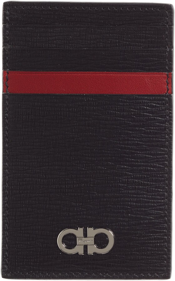 Salvatore Ferragamo Revival Leather Money Clip Card Case ShopStyle Wallets