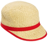 Thumbnail for your product : Catarzi Straw Cap with Red Ribbon